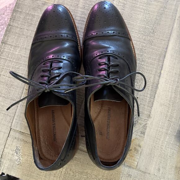 Johnston & Murphy Conard Oxford Dress Shoes Cap Toe Black Size 12 main image 6
